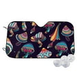 thumbnail image 1 of Kdxio Mushroom Doodle Print Windshield Sun Shade,UV Rays and Sun Heat Protection,Sunshade for Car Windshield,Car Shade Front Windshield - Medium, 1 of 6