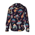 thumbnail image 1 of Kdxio Mushroom Doodle Print Women Men Sun Protection UPF 50+ Jackets Zip Up Long Sleeve Hoodie Hiking Lightweight with Pockets, 1 of 7