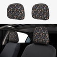 thumbnail image 1 of Kdxio Mushroom Pattern Print 2 Piece Car Head Rest Covers Set Auto Front/Rear Seats Headrest Cover Universal Fit Most Cars,Sedan, SUV, 1 of 9