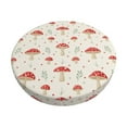 thumbnail image 1 of Kdxio Mushroom Print Stool Covers Round,Stretch Round Bar Stool Covers Washable Bar Stool Cushion Slipcover for 12-15 Inch Chair, 1 of 7