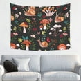 thumbnail image 1 of Kdxio Mushroom With Snails Wall Hanging Tapestries Banner For Bedroom College Dorm Home Living Room Party Decor 29X37 In, 1 of 8