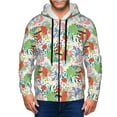 thumbnail image 1 of Kdxio Mushroom and Frogs Print Men Hoodies Casual Hoodies for Men with Zip Pockets Full Zip Long Sleeve Sweatshirt Sports Hooded Jacket-X-Large, 1 of 5