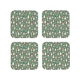 thumbnail image 1 of Kdxio Mushrooms Gnome Funny Coasters,4 Pcs Leather Coasters,Housewarming Gifts,Protect Furniture From Water Marks Scratch And Damage, 1 of 1