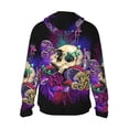 thumbnail image 1 of Kdxio Mushrooms and Skull Print Women Men Sun Protection UPF 50+ Jackets Zip Up Long Sleeve Hoodie Hiking Lightweight with Pockets, 1 of 7