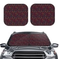 thumbnail image 1 of Kdxio Music Print 2-Piece Sun Shade Front Windshield - Foldable Car Front Window Sunshades for Most Sedans SUV Truck, 1 of 6
