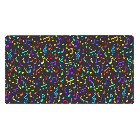 Kdxio Musical Notes Print Large Gaming Mouse Pad,Non-Slip Base,Water Resist Keyboard Pad for Gamer,Office & Home,29.5 x 15.8 in