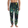 thumbnail image 1 of Kdxio Mystical Black Cat Fireflies Pattern Joggers,Sweatpants for Men with Pockets-3X-Large, 1 of 5