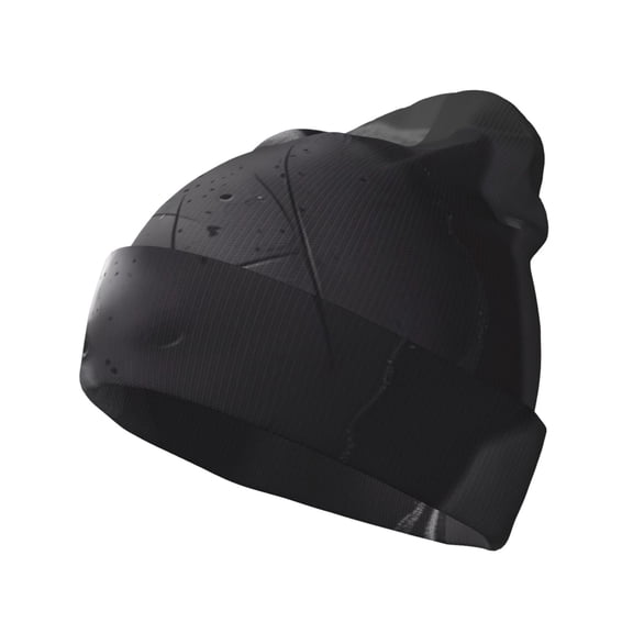 Kdxio Mystical Masked Figure Monochrome Winter Beanie for Men Women Beanie Knit Hat Cuffed Cap Beanie Knit Chunky Snow Cap