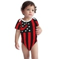 thumbnail image 1 of Kdxio Nautical American Flag Pattern Unisex Baby Cotton Short Sleeve Bodysuits-3 Months, 1 of 5