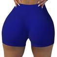 thumbnail image 1 of Kdxio Navy Print Workout Shorts for Women Seamless Soft Smooth Gym Yoga Scrunch Active Shorts, 1 of 9