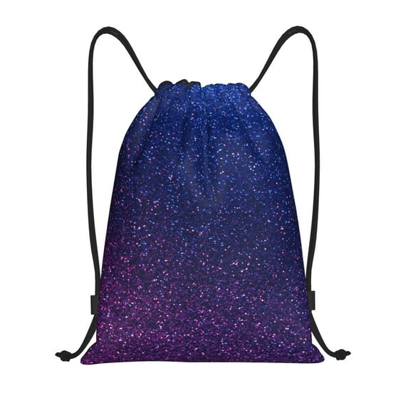 Kdxio Neon Glitter Print Drawstring Backpack Bag,Waterproof Draw String Back Sack, Gym Drawstring Bags Swim Bag For Unisex