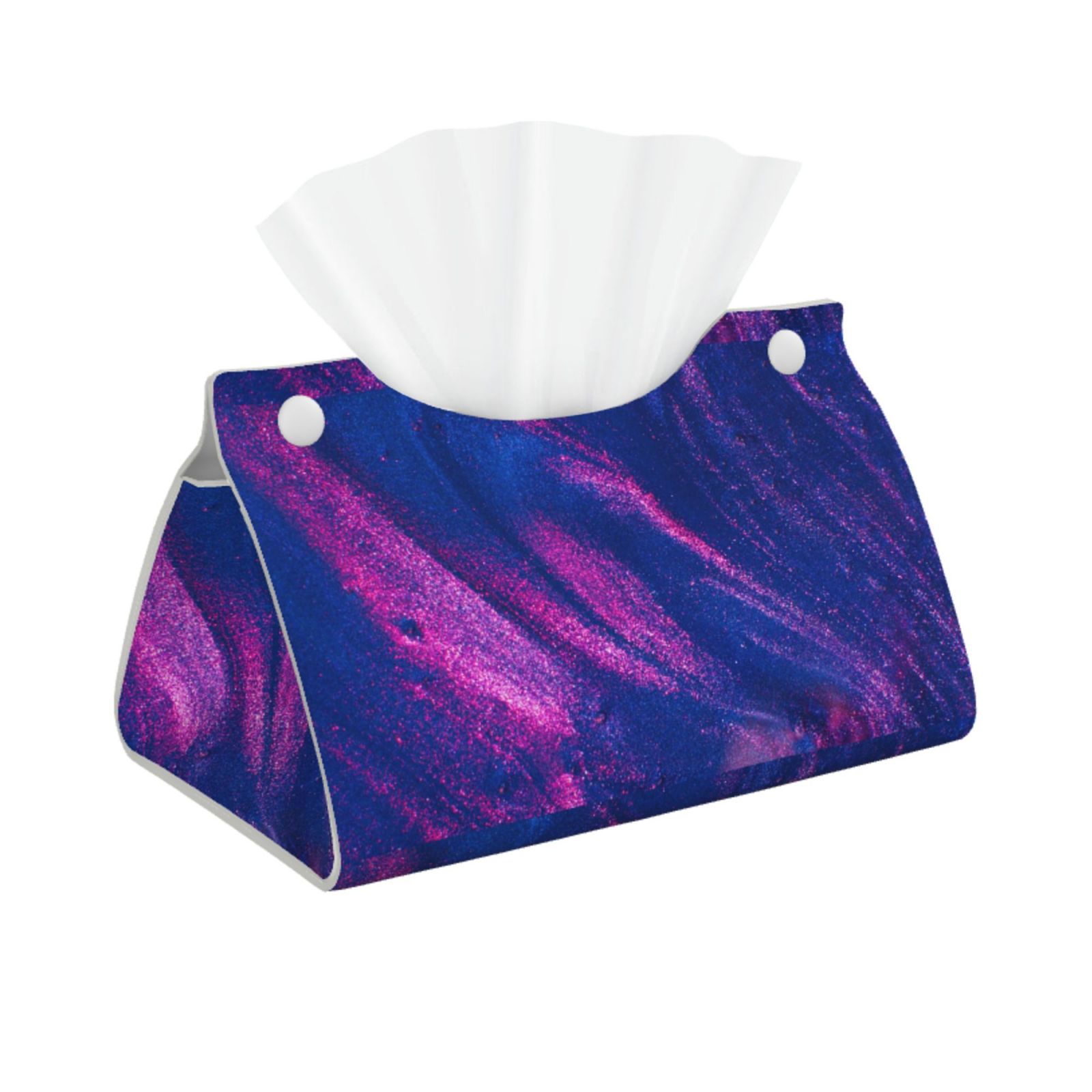 Kdxio Neon Gradient Blue Print Tissue Box Cover,Modern PU Leather ...