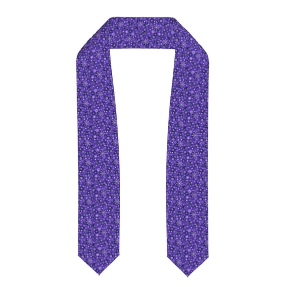 Kdxio New Year Snowflakes Graduation Stole Class, Graduation Sash, Unisex Adult 36" Academic Commencements-Flattened