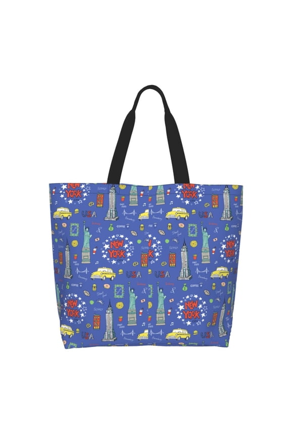 New-York City Casual Tote Bags Women Big Capacity Shoulder Bag for Women Travel Shoulder Bags Handbags