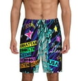 thumbnail image 1 of Kdxio New York City Print Mens Sleep Shorts Bottoms Soft Comfy Pajama Wear Pants with Drawstring Pockets, 1 of 5