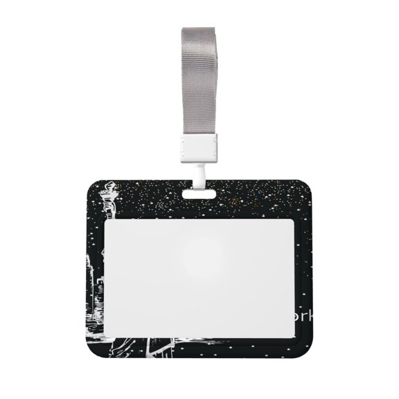 Kdxio New York City1 Card Badge Holder Work Badge Sleeve for Office, School, Factory, ID Credit Cards, Driver Licenses and Passes