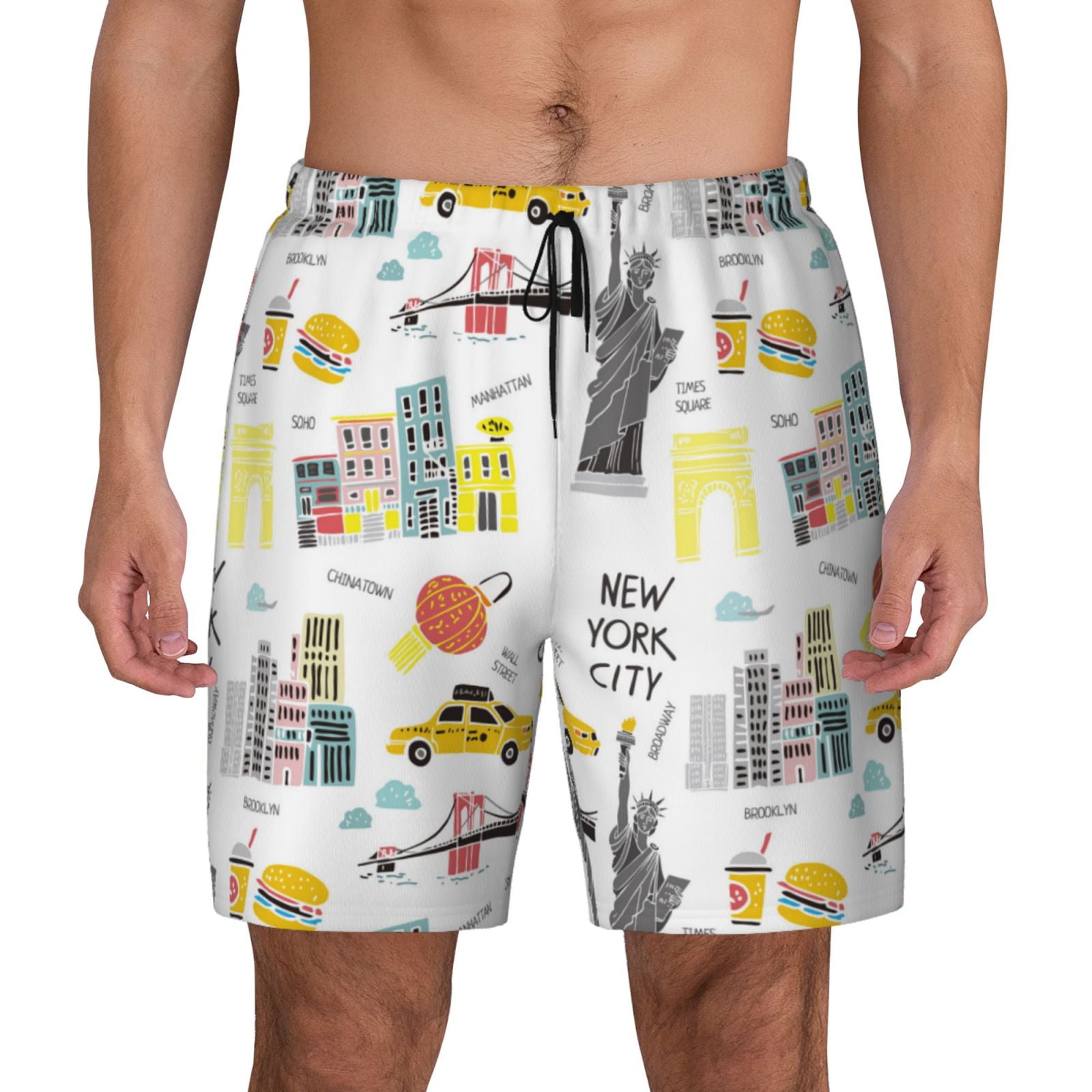 Boardshorts Anti Chafe Mens Swimwear Anti Chafe Swim Trunks With
