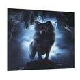 thumbnail image 1 of Kdxio Night Scene of Wolves Pattern Canvas Wall Art for Living Room Wall Decor for Bedroom Bathroom Modern Framed Canvas Art Prints Ready to Hang,Horizontal, 1 of 6