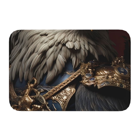 Kdxio Noble Style Bald Eagle,16" x 24", Non-Slip Front Door Mats,Outdoor Welcome Mat Washable