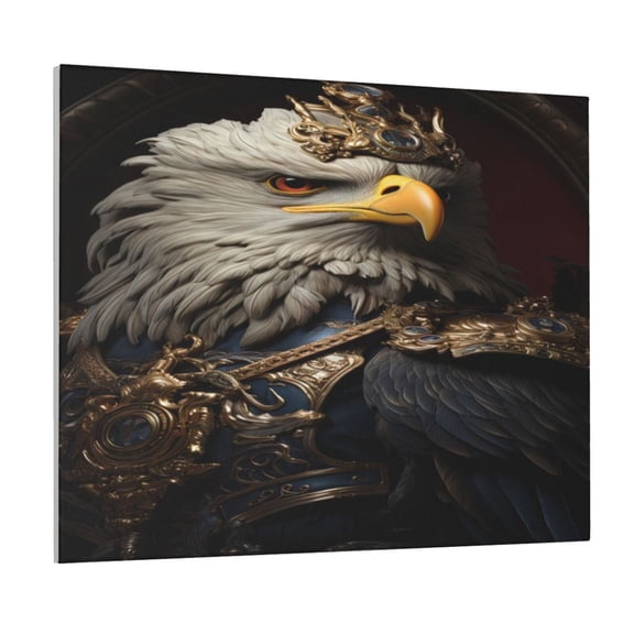 Kdxio Noble Style Bald Eagle Pattern Canvas Wall Art for Living Room Wall Decor for Bedroom Bathroom Modern Framed Canvas Art Prints Ready to Hang,Horizontal