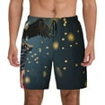 Kdxio North American Bald Eagle Print Men's Swim Trunks with