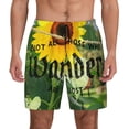 thumbnail image 1 of Kdxio Not All Who Wander Are Lost Print Men's Swim Trunks with Compression Liner 7 Inch Inseam Quick Dry Swim Shorts, 1 of 5