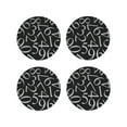 thumbnail image 1 of Kdxio Numbers Funny Coasters,4 Pcs Leather Coasters,Housewarming Gifts,Protect Furniture From Water Marks Scratch And Damage, 1 of 1