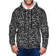 thumbnail image 1 of Kdxio Numbers Print Men Hoodies Casual Hoodies for Men with Zip Pockets Full Zip Long Sleeve Sweatshirt Sports Hooded Jacket-Medium, 1 of 5