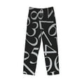 thumbnail image 1 of Kdxio Numbers Print Men's Sleep Pajama Pant Lounge Pants with Pockets, 1 of 8