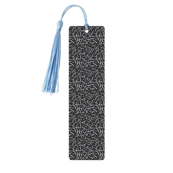 Kdxio Numbers Print Metal Tassel Bookmarks,Perfect Gift for Art Lovers and Bookworms Metal Bookmarks for Women