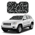 thumbnail image 1 of Kdxio Numbers Print Windshield Sun Shade, Foldable Sun Blocker for Car,Truck,SUV Automotive Interior Sun Protection,Reflective Shade for Front Windshield(Medium), 1 of 7