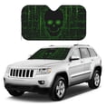 thumbnail image 1 of Kdxio Numbers Skull Print Windshield Sun Shade, Foldable Sun Blocker for Car,Truck,SUV Automotive Interior Sun Protection,Reflective Shade for Front Windshield(Medium), 1 of 6