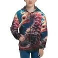 thumbnail image 1 of Kdxio Ocean Seahorse Pattern Kids Boys Girls Zip Up Hoodie 3D Printed Hooded Sweatshirt Hoody Coat with Pocket 7-12 Y-Small, 1 of 6