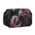 thumbnail image 1 of Kdxio Ocean Seahorse for Double Compartment Pen Case Oxford Organizer with Zipper Pockets for Students Artists, 1 of 7