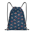thumbnail image 1 of Kdxio Octopus Sea Life Print Drawstring Backpack Bag,Waterproof Draw String Back Sack, Gym Drawstring Bags Swim Bag For Unisex, 1 of 1