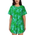 thumbnail image 1 of Kdxio Octopus1 Print Pajamas Sets for Women Short-Sleeved Pjs with Lounge Shorts Two Piece Sleepwear S-4XL, 1 of 1