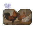 thumbnail image 1 of Kdxio Oil Painting Chicken And Duck Print Front Windshield Sun Shade,Folding Auto Sunshade for Car Truck SUV-Small, 1 of 7