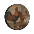 thumbnail image 1 of Kdxio Oil Painting Chicken And Duck for Tire Cover Wheel Protectors Tyre Covers Weatherproof Wheel Covers Universal Fit for Trailer Rv SUV Truck Camper Travel Trailers 15 inch, 1 of 8