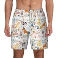 thumbnail image 1 of Kdxio On The Farm Print Men'S Swim Trunks With Compression Liner 7 Inch Inseam Quick Dry Swim Shorts, 1 of 7