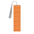 thumbnail image 1 of Kdxio Orange Glitter Print Metal Tassel Bookmarks,Perfect Gift for Art Lovers and Bookworms Metal Bookmarks for Women, 1 of 1