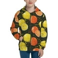 thumbnail image 1 of Kdxio Orange Lemon Pattern Kids Boys Girls Zip Up Hoodie 3D Printed Hooded Sweatshirt Hoody Coat with Pocket 7-12 Y-Medium, 1 of 6