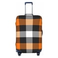 thumbnail image 1 of Kdxio Orange Plaid Pattern Luggage Cover for Travel,Elastic and Durable,Fits 18-32 Inch,Anti-Scratch Suitcase Protector, 1 of 9