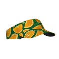 thumbnail image 1 of Kdxio Orange Print Sun Visor Hat Golf Visor Adjustable Velcro Outdoor Sports Cap For Men Women, 1 of 7
