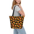 thumbnail image 1 of Kdxio Orange Pumpkin Women Reusable Grocery Bags Foldable Ripstop,Reusable Shopping Bags for Shopping,Gym,Gift, 1 of 8