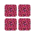 thumbnail image 1 of Kdxio Orchids Flowers Funny Coasters,4 Pcs Leather Coasters,Housewarming Gifts,Protect Furniture from Water Marks Scratch and Damage, 1 of 8