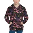 thumbnail image 1 of Kdxio Orchids Flowers Pattern Boys Athletic Unisex Boys Girls Hoodie with Pocket Sweatshirts-Small, 1 of 6