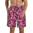 thumbnail image 1 of Kdxio Orchids Flowers Pattern Mens Casual Shorts - Drawstring Summer Beach Sports Shorts for Men, 1 of 9