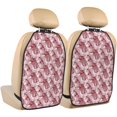 thumbnail image 1 of Kdxio Orchids Flowers Print 2 Pack Car Kick Mat Seat Cover Back Protector Mat with Pockets for Organizer Backseat Protector and Storage Anti Kick Pad for Vehicles, 1 of 1