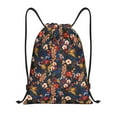 thumbnail image 1 of Kdxio Orchids Flowers Print Drawstring Backpack Bag,Waterproof Draw String Back Sack, Gym Drawstring Bags Swim Bag For Unisex, 1 of 9