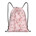 thumbnail image 1 of Kdxio Orchids Flowers Print Drawstring Backpack Bag,Waterproof Draw String Back Sack, Gym Drawstring Bags Swim Bag For Unisex, 1 of 9